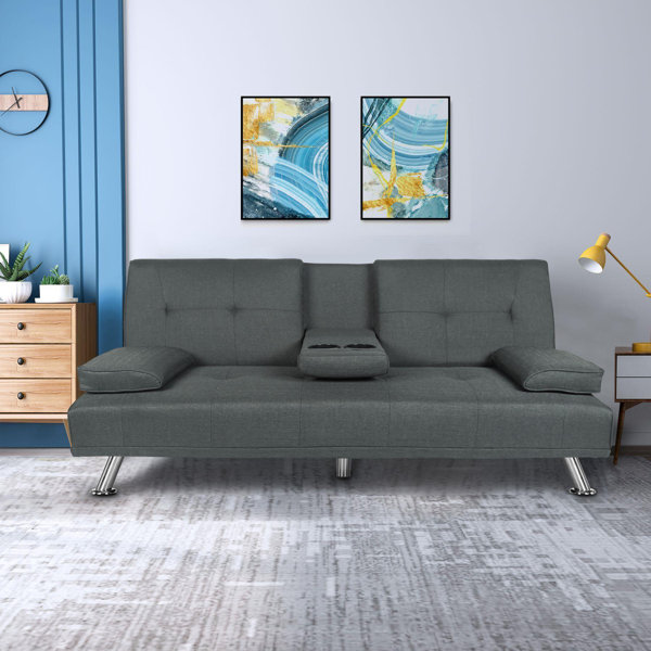 Orren Ellis 66.2'' Pillow Top Arm Sofa Bed & Reviews Wayfair